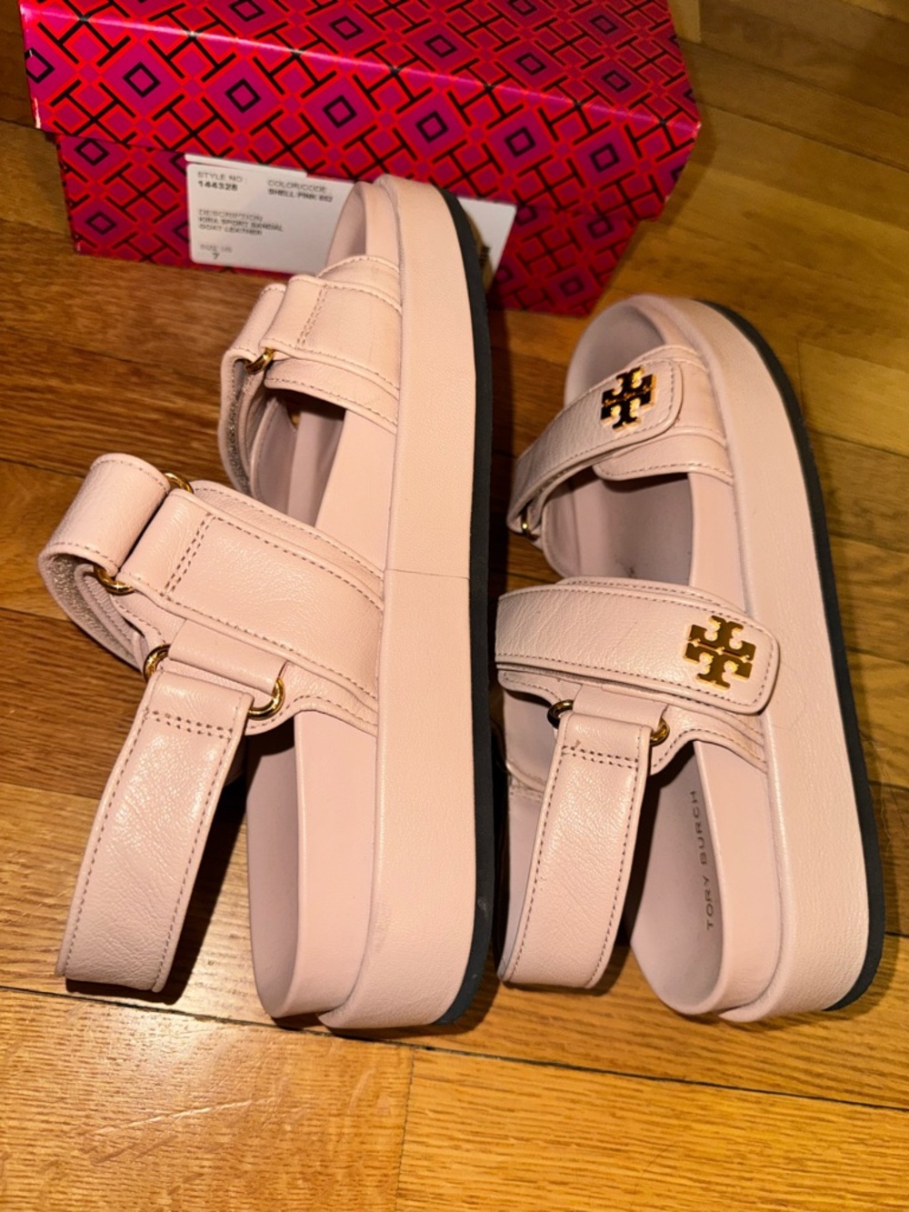 Tory Burch Kira Sport Sandal  Shell Pink